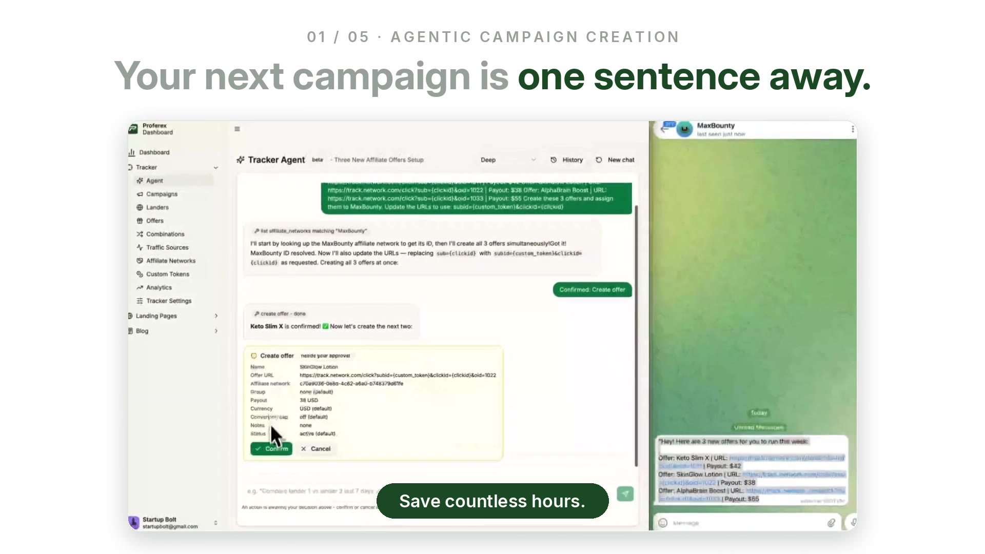 Full demo: from prompt to live campaign